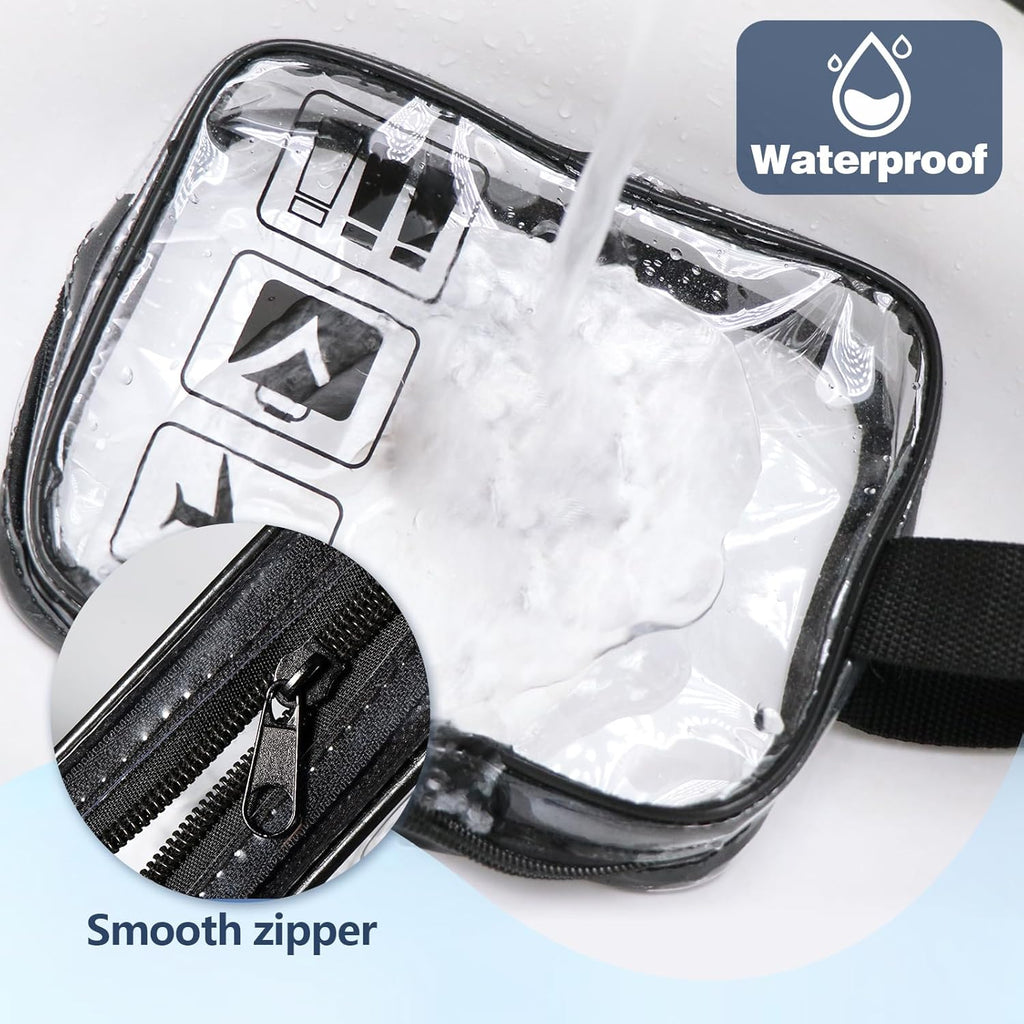 Diboniur Neceser De Viaje Con 6 Botellas De Viaje Vacía De 100 Ml, 1 Bolsa De Vuelo Y 2 Embudos Pequeños, Kit De Viaje Para Champú, Crema, Loción, Aprobado Por La TSA