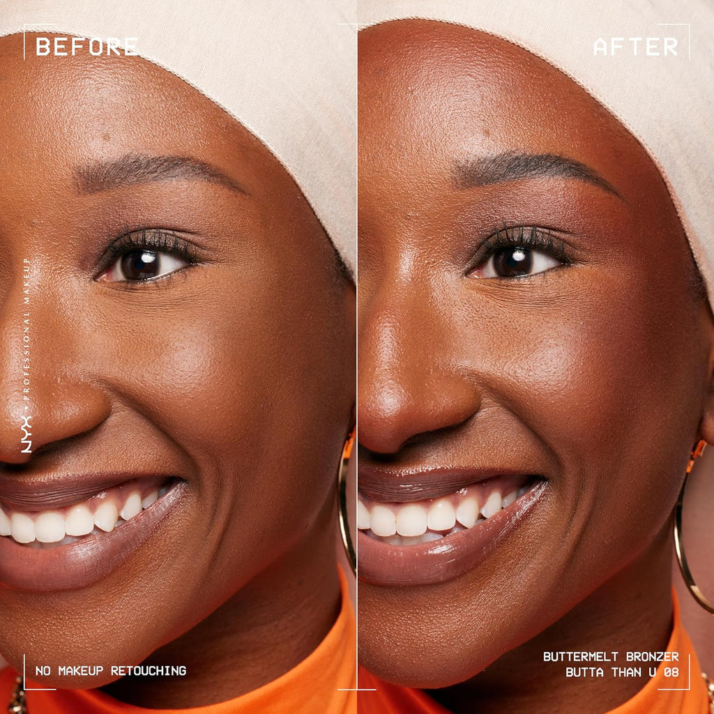 NYX Professional Makeup Buttermelt Bronzer, Polvos De Bronceado, Hasta 12H De Duración, No Mancha, No Transfiere, Tono: Butta than U, 5 G