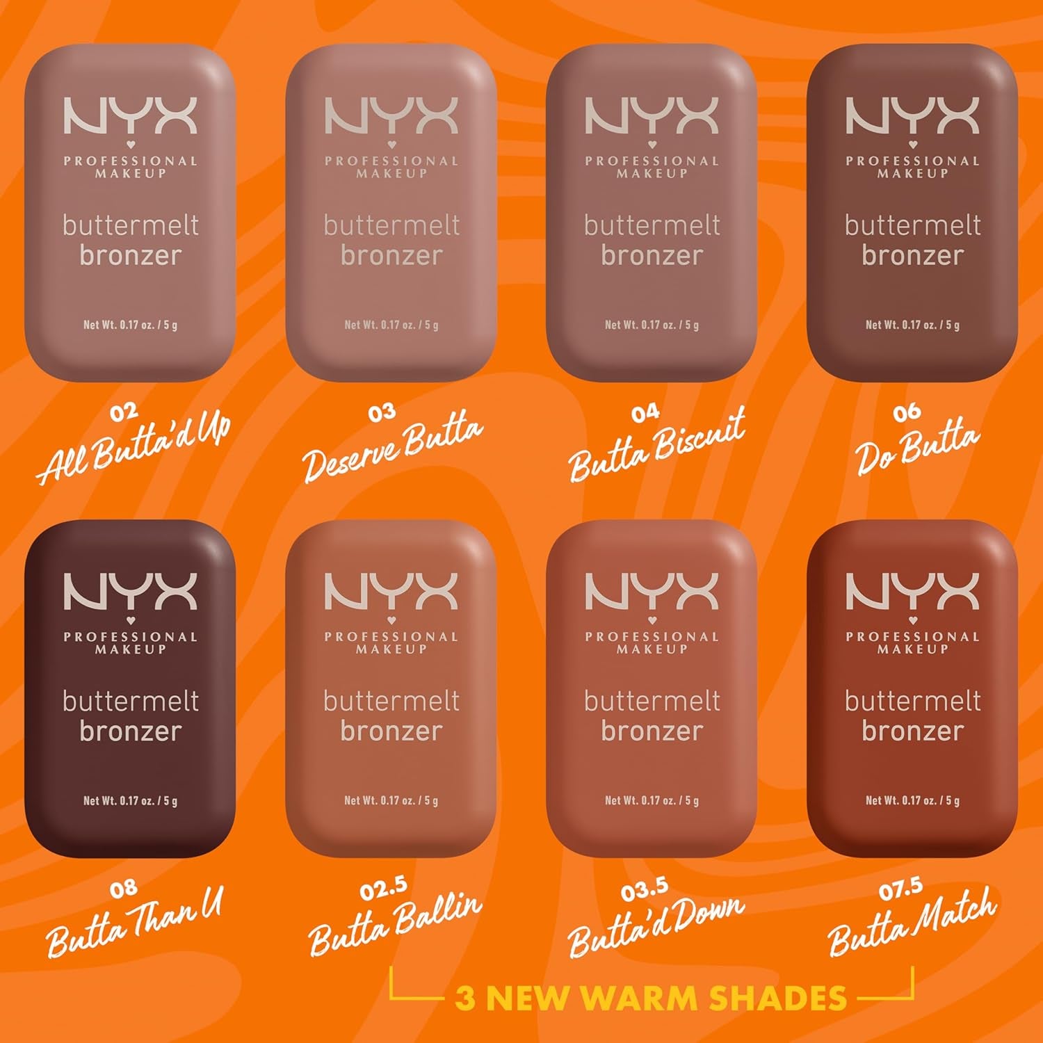 NYX Professional Makeup Buttermelt Bronzer, Polvos De Bronceado, Hasta 12H De Duración, No Mancha, No Transfiere, Tono: Butta than U, 5 G
