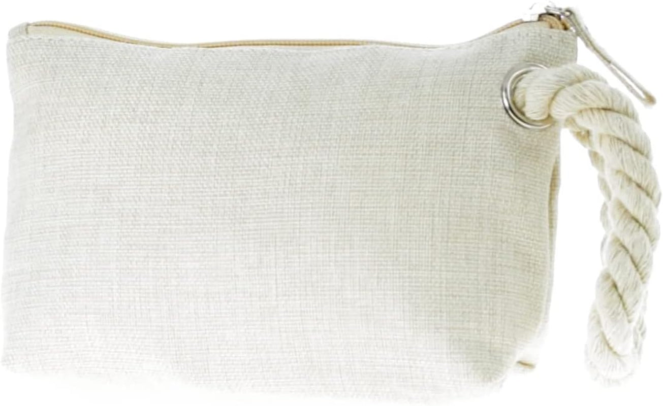 Neceser Multiusos Mujer En Suave Combinación De Algodón Y Poliéster En Tonos Naturales, Con Cierre Cremallera. Bolsa Cosméticos. Neceser Para Maquillaje Viaje